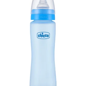 Chicco 250 ml Feed Easy Feeding Bottles Delight | 2-in-1 Powerful Anti-Colic Design in Blue & Pink - blue