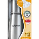 Steel Bottle for Baby Pigeon Flexible Slim Neck Stainless Steel 220ml
