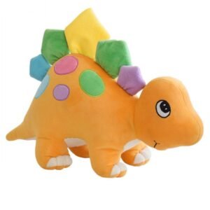 Mirada Adorable Stuffed Plush Dinosaur | Soft Toy for Kids | 50cm | Orange