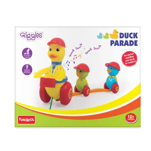 pull along toys for toddlers giggles duck parade waddle toy