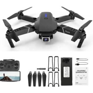 E88 Pro 4K Foldable RC Drone | Dual Camera WiFi FPV Drone with Altitude Hold, Headless Mode, Visual Positioning & Auto Return