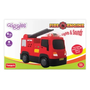 Giggles Fire Engine Toy with Lights, Sound & Articulating Ladder – 12M+