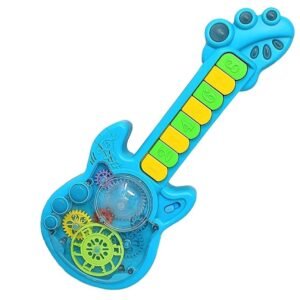 toy music guitar lights music rotating gears