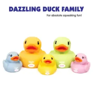 Giggles Dazzling Duck Family Squeakers – Quack Up the Fun!