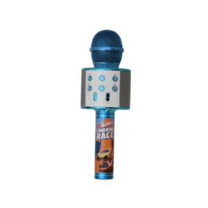 Hotwheels Bluetooth Karaoke Mic with Built-in Speakers – Wireless Fun for Little Rockstars