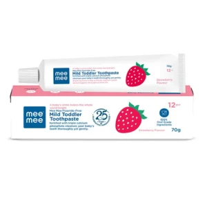 Mee Mee Fluoride-Free Strawberry Flavor Toothpaste - 70 Gram