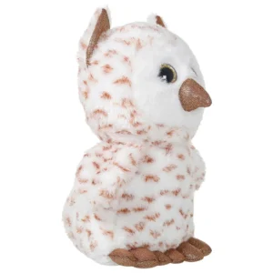 Mirada Plush Owl Toy | 25cm Soft Multicolor Owl with Glitter Eyes | Stuffed Animal for Kids 3Y+
