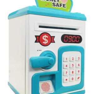 Money Safe Piggy Bank (The Gullak) | Electronic Password-Protected ATM Toy Bank with Finger Sensor & Twist Handle | Fun Saving Toy for Kids & Adults