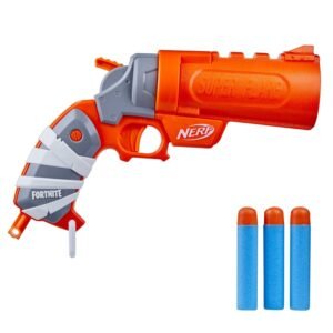 NERF Fortnite Flare Dart Blaster | Break-Open Dart Loading | Pull-Down Priming Handle | Includes 3 Whistling Mega Darts | Kids Toy Blaster Gun | Age 8+ | Multicolor