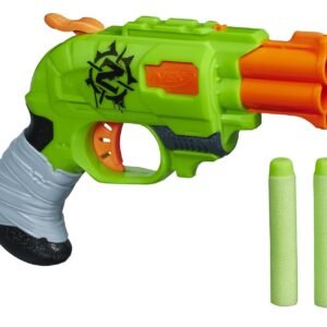 NERF Zombie Strike DoubleStrike Blaster | Includes 2 Darts | For Kids Ages 8+ | Multicolor | Compact One-Handed Firing