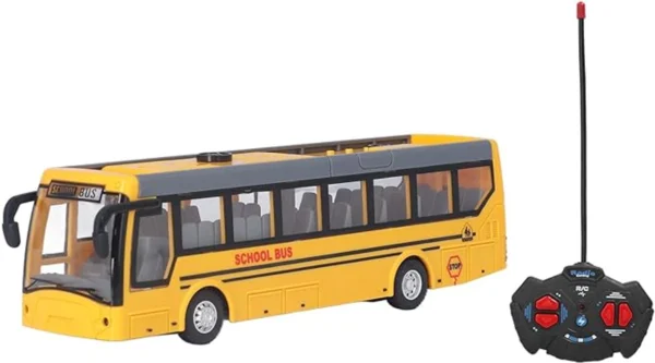 remote control stunt car for kids rc school bus toy