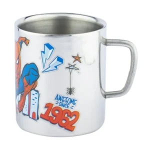 Spiderman Stainless Steel Colour Mug – Cool & Tough for Kids