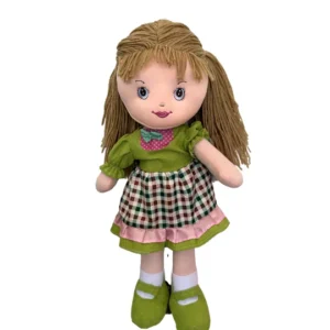 Striders Gurliez Poppie Rag Plush Doll | 50 cm Soft Stuffed Toy | Colorful Dress | For Kids Ages 3+ | Multicolor