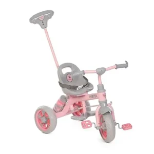 TOYSPHERE Nexa Baby Tricycle – With Bottle Holder, Storage Basket & Parental Control (Pink)