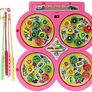 Toys Fish Catching Game | Magnetic Fishing Board Game with Rotating Pond, Lights & Music | Party & Fun Game for Kids Ages 3+