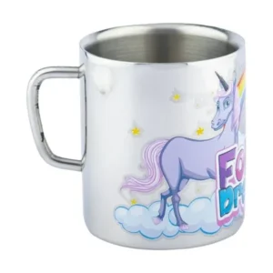 Unicorn Stainless Steel Colour Mug – Cute & Durable for Kids