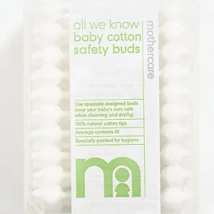 Mothercare Safety Cotton Buds White – 60 Pieces