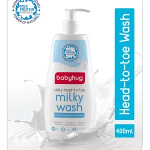 Babyhug Milk Protein Formula Daily Head To Toe Milky Wash - 400 ml