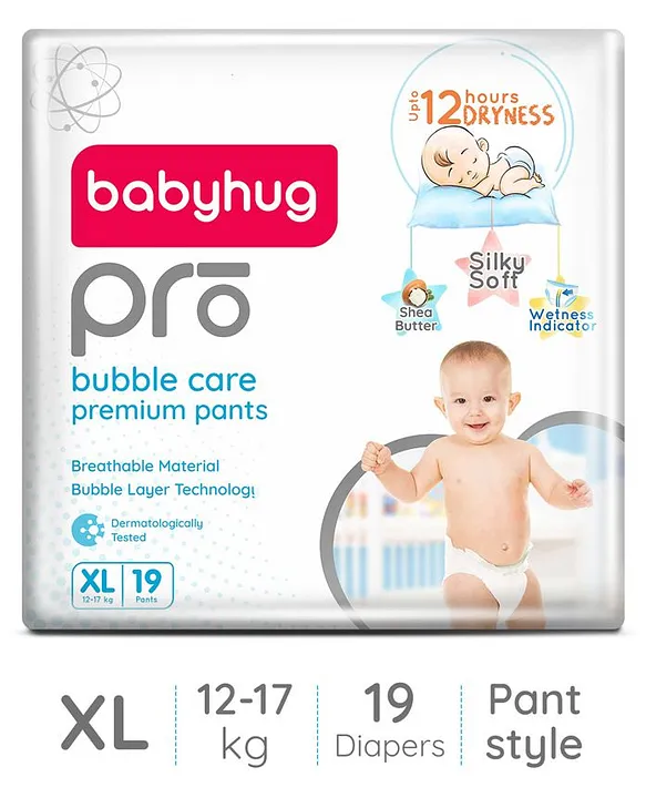 babyhug pro diapers xl pack