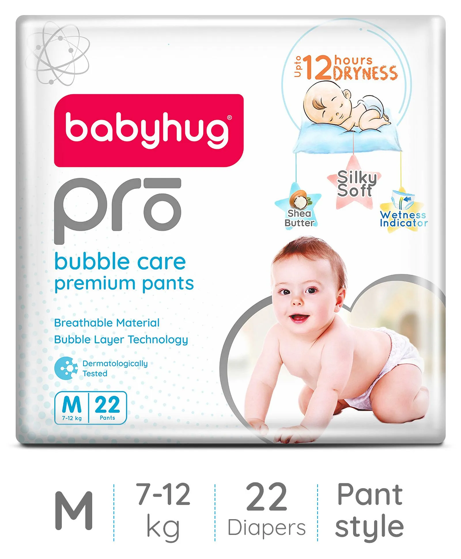 babyhug m pro bubble care premium pant style diapers pack