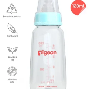 Pigeon Flexible Glass Feeding Bottle with Nipples
