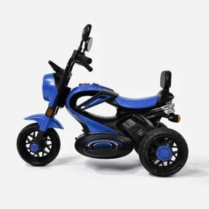 Jammbo Super Harley Kids' Battery-Operated Bike – With Light & Music - blue