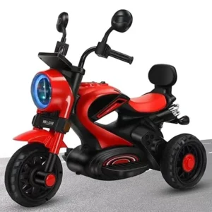 Jammbo Super Harley Kids' Battery-Operated Bike – With Light & Music - red