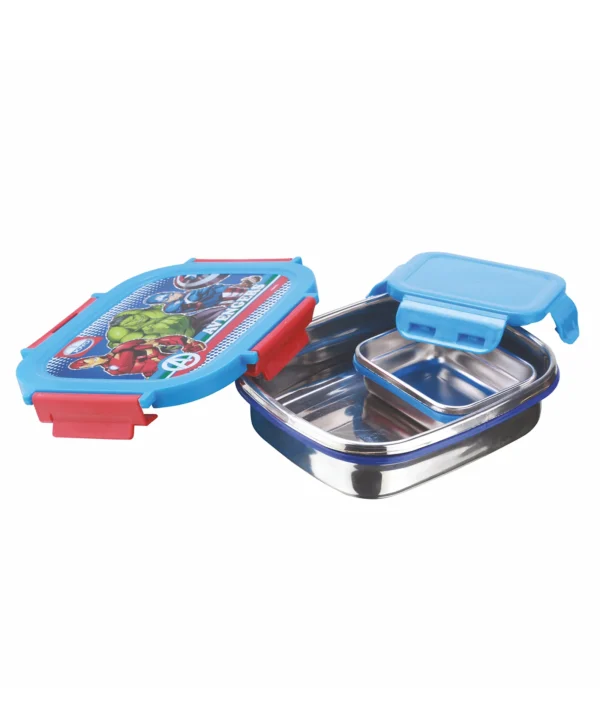 joyo steel lunch box avengers blue