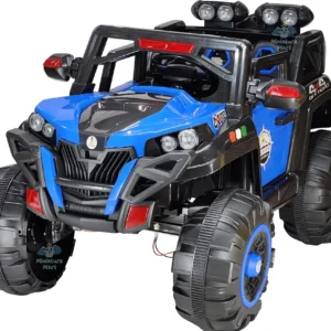 Monster Truck Blue SUV 4×4 Battery-Operated Electric Ride-On Jeep - Painted