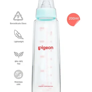 Pigeon Flexible Glass Feeding Bottle with Nipples