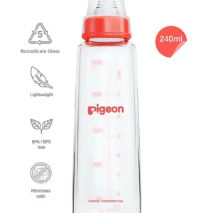 Pigeon Flexible Glass Feeding Bottle with Nipples