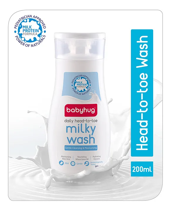 babyhug head to toe milk wash bottle