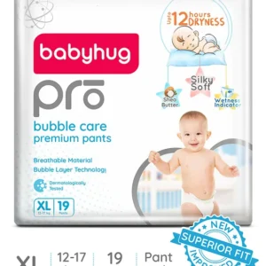 Babyhug Pro Diapers XL Delight | 12-Hour Powerful Bubble Soft Pant Style Diapers - 19
