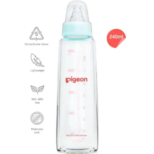 Pigeon Flexible Glass Feeding Bottle with Nipples