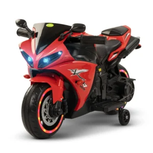 Battery Operated Ride-on R7 Bike for Boys and Girls With Light & Music - red