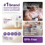 Avent Natural Response 330ml baby feeding bottle with responsive nipple