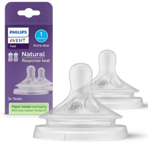 Avent Natural Response Flow 1 newborn baby bottle teat pack of 2