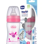 Milk Bottle for New Born Baby Chicco Nourish Plus Feeding Bottle