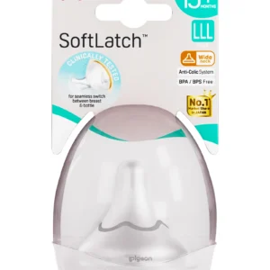 Pigeon Soft Latch 2.0 anti colic nipple LLL