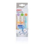 Pigeon Training Toothbrush Lesson 1 2 3 Set for Babies 6 to 18 Months