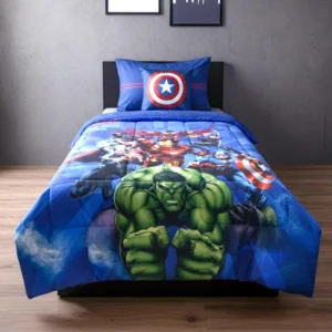 Kids Comforter Single Bed Avengers Blue 390 GSM 135x220 cm